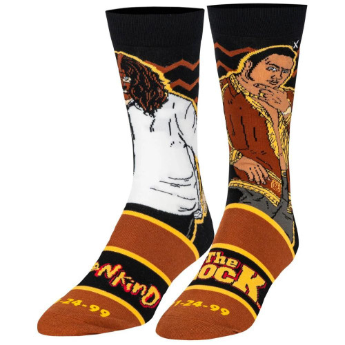 Mankind Vs The Rock Socks by Odd Sox