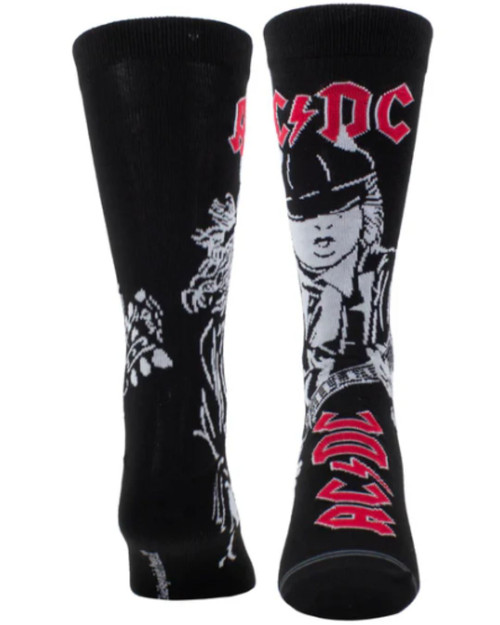 AC/DC Angus Sketch Casual Crew Socks