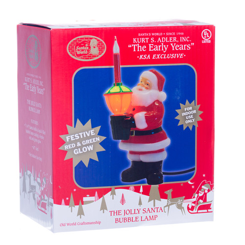 Retro Bubble Lamp Vintage Santa