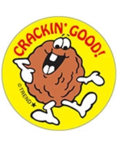 Crackin' Good! - Walnut Scent Retro Scratch 'n Sniff Stinky Stickers