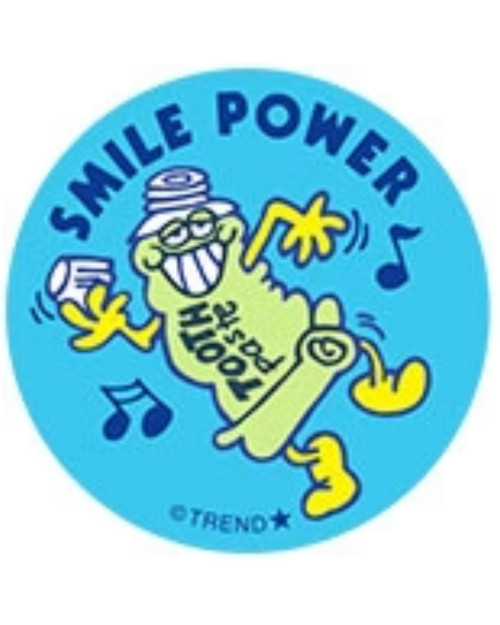 Smile Power - Toothpaste Scent Retro Scratch 'n Sniff Stinky Stickers