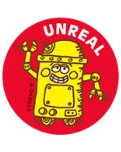 Unreal - Space Scent Retro Scratch 'n Sniff Stinky Stickers 