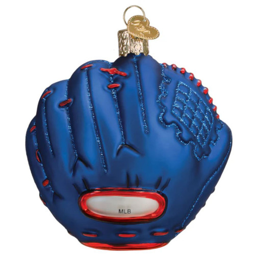 Blue Jays Baseball Mitt Glass Ornament by Old World Christmas