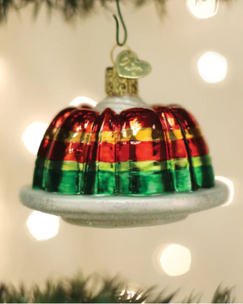 Festive Gelatin Mold Glass Ornament by Old World Christmas