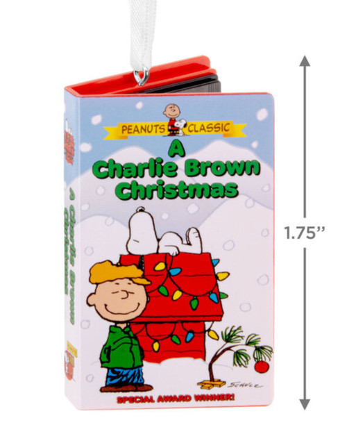  Peanuts A Charlie Brown Christmas VHS Ornament by Hallmark