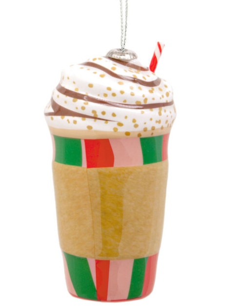 Festive Feels Coffee Cup Shatterproof Ornament