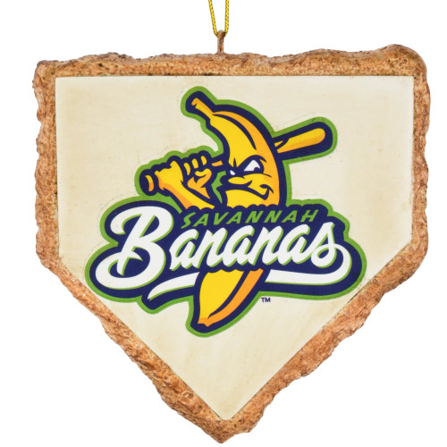 Savannah Bananas Home Plate Tree Ornament