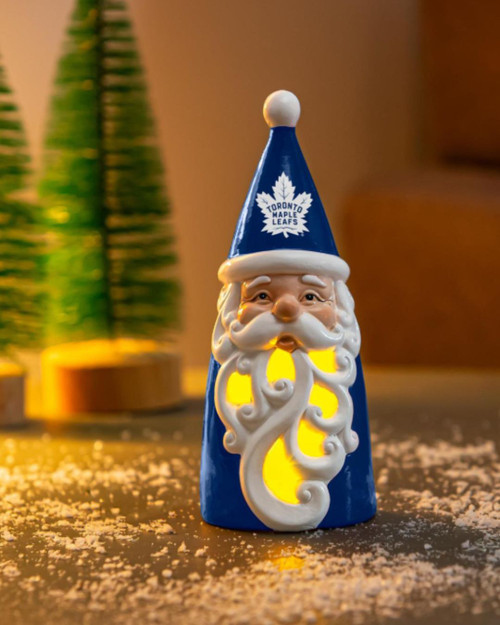 Toronto Maple Leafs  8-Inch LED Ceramic Snowman Statuary