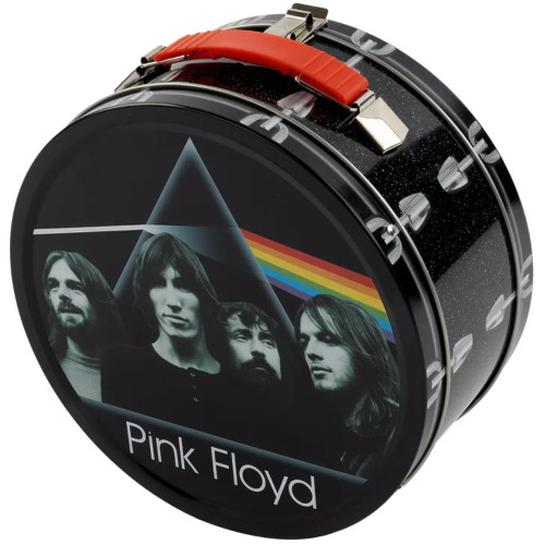 Pink Floyd Drum Shaped Tin Tote Lunch Box