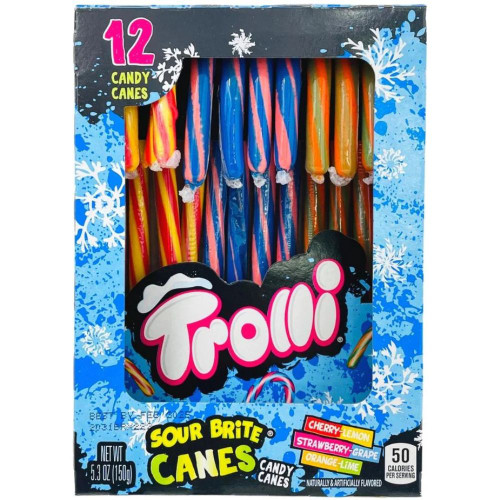 Trolli Sour Brite Twelve - Pack Candy Canes