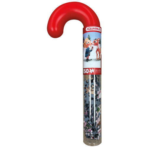 Rudolph 150 Piece Jigsaw Puzzle In Candy Cane Tube