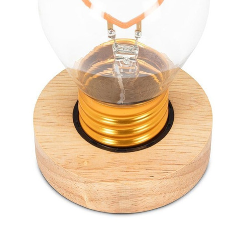 LED Lightbulb Lamp Wood Base