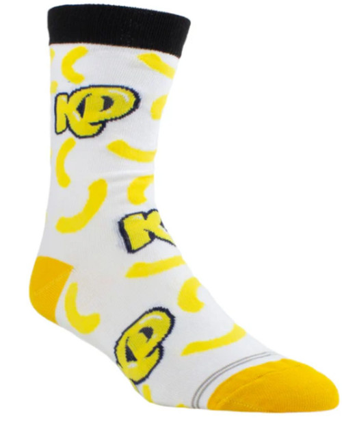Kraft Dinner Smile Noodles Women's Crew Socks by Perri's 