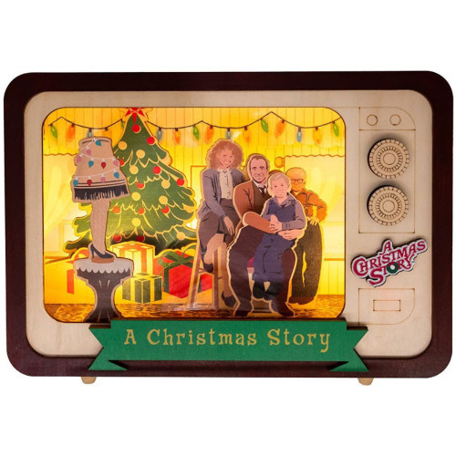 A Christmas Story 7-Inch Wooden Musical TV LED Tablepiece