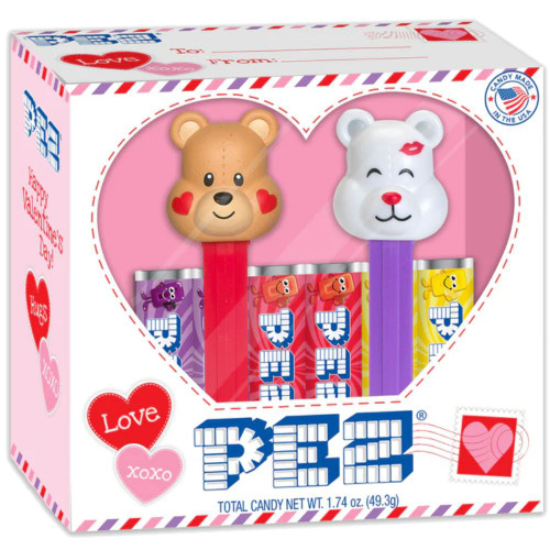 Valentine Bears PEZ Twin Pack with 6 rolls