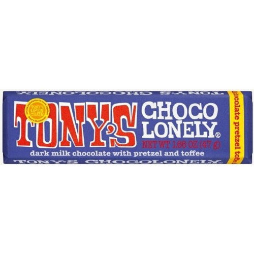Tony's Chocolonely Milk Chocolate With Pretzel and Toffee Bar