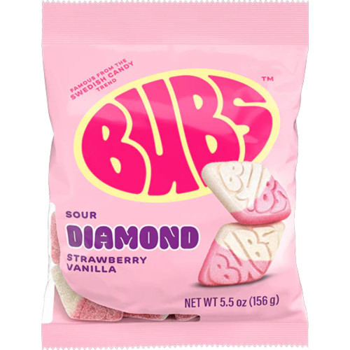 Bubs Sour Diamond - Strawberry Vanilla