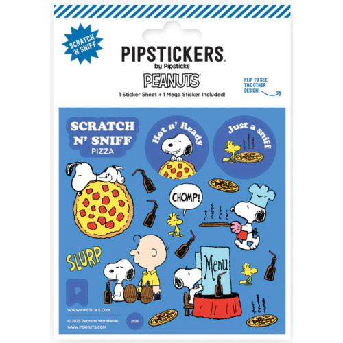 Peanuts Hot Pizza  - Scented Sticker Sheet By PipSticks