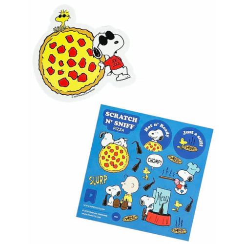 Peanuts Hot Pizza  - Scented Sticker Sheet By PipSticks