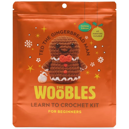 Woobles: Ted The Gingerbread Man Crochet Kit