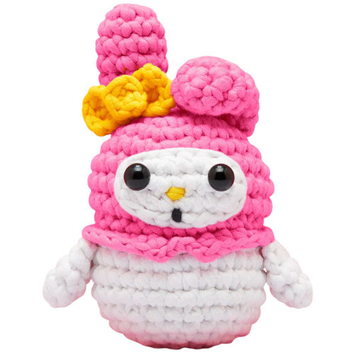 Woobles: Hello Kitty - My Melody Crochet Kit - Finished Project