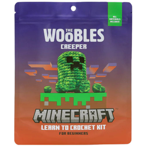 Woobles: Minecraft - The Creeper Crochet Kit - Pacakge