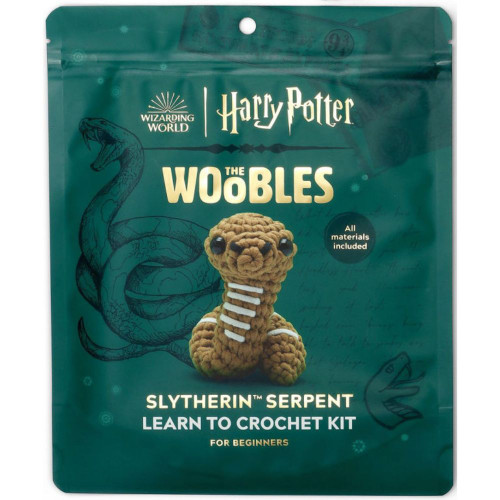 Woobles: Harry Potter - Slytherin Serpent Crochet Kit - Package