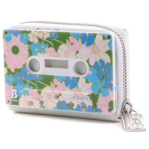 Retro Cassette Tape Wallet - Floral