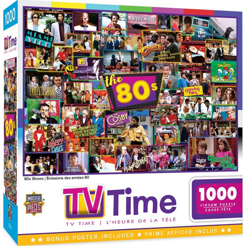 TV Time 80s Shows 1000 Piece Puzzle