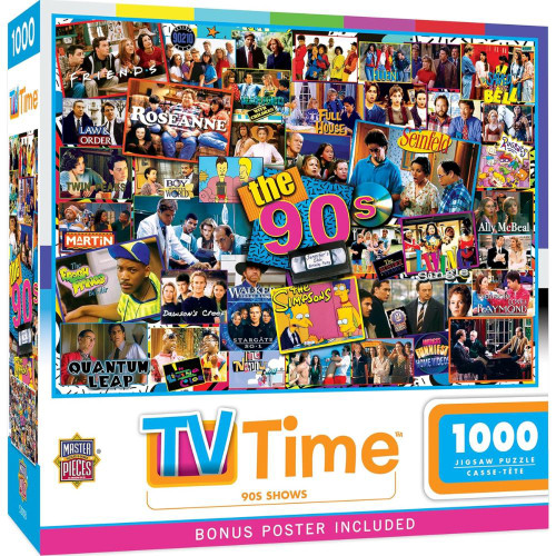 TV Time 90s Shows 1000 Piece Puzzle