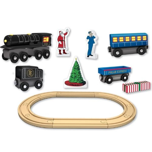 The Polar Express Deluxe Edition Play Train Set Contents View