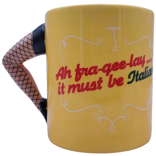 A Christmas Story Leg Lamp Mug with Sculpted Handle