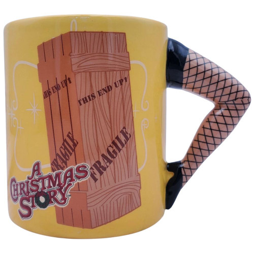 A Christmas Story Leg Lamp Mug with Sculpted Handle