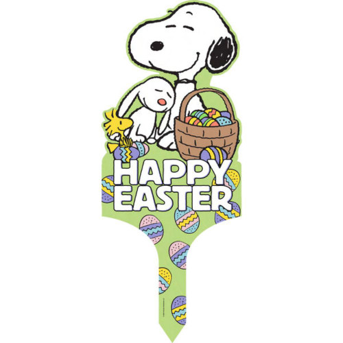 Peanuts Snoopy Easter Yard Sign