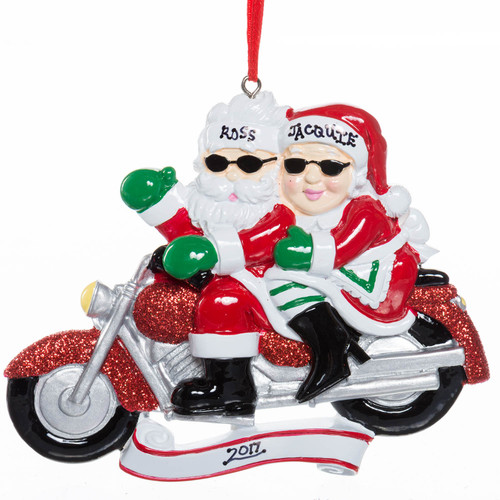 Motorcycle Mr & Mrs - Personalized Ornament Motorcycle Mr & Mrs - Personalized Ornament