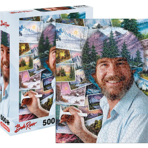 Bob Ross Portrait 500-Piece Puzzle - Completed