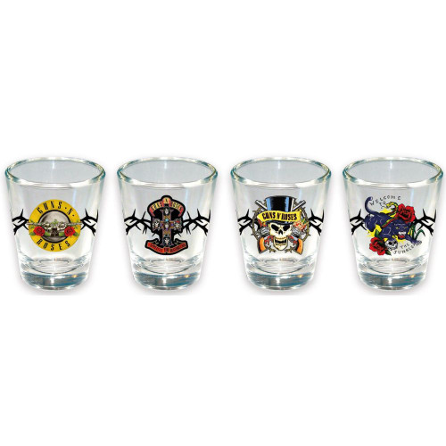 Guns N' Roses Shot Glass 4-Pack