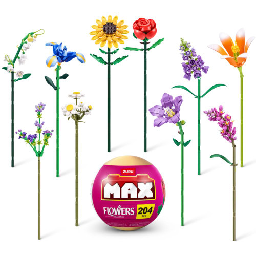 Max Bricks Premium Building Set - Flowers Collection by Zuru