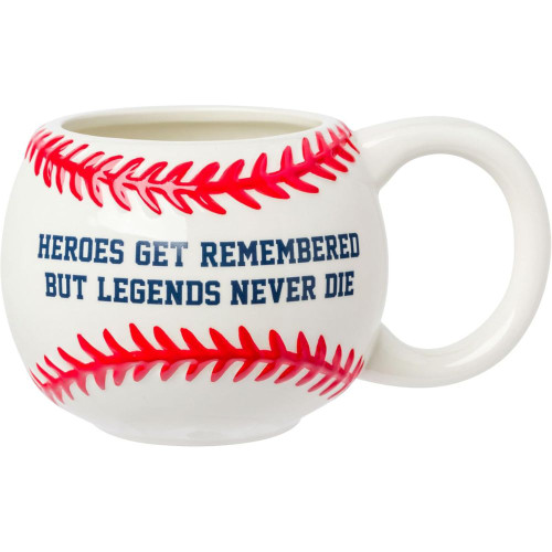Sandlot Legends Never Die Baseball Ceramic Sculpted Mug