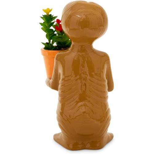 ET Holding Flower Mini Ceramic Planter with Faux Plant