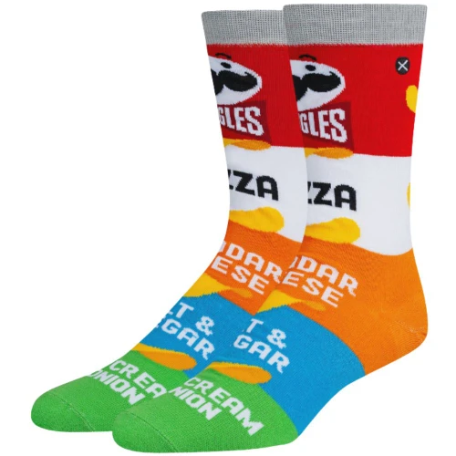 Pringles Mash Up Men's Crew Socks by Odd Sox
