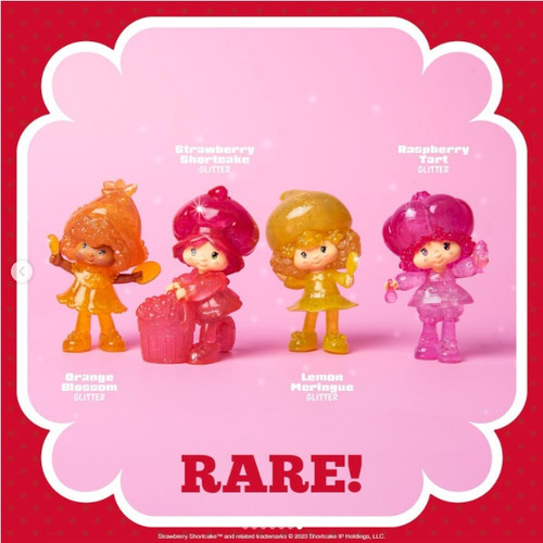 3-Inch Strawberry Shortcake CheeBee Figure - Glitter Strawberry Shortcake (CHASE)