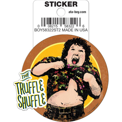 Goonies Truffle Shuffle Die Cut Sticker