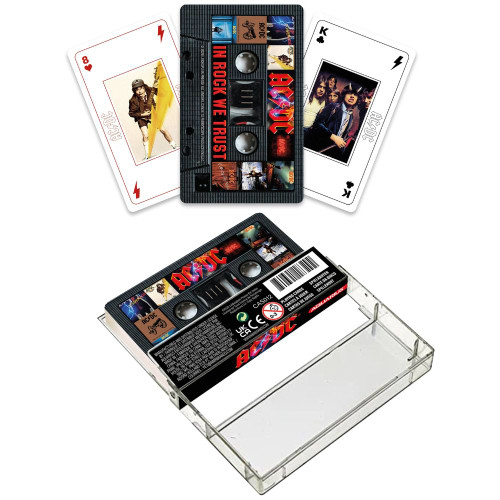 AC/DC Cassette Playing Cards in Cassette Case
