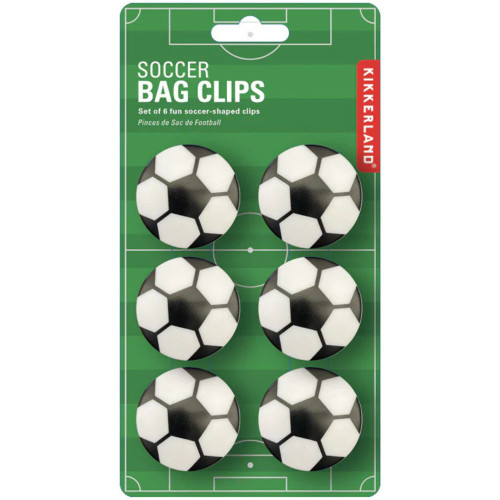 Soccer Ball Bag Clips - on Card