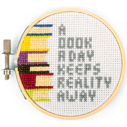 Mini Cross Stitch Embroidery Kit - Books