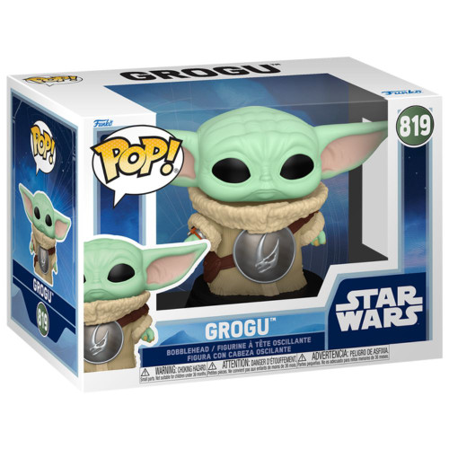 Pop! Star Wars: The Mandalorian with Grogu (On Back) - RetroFestive.ca