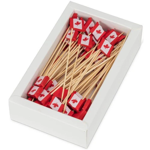 Canada Flag Picks - 80 Pieces 