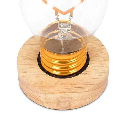Wood Display with Bulb