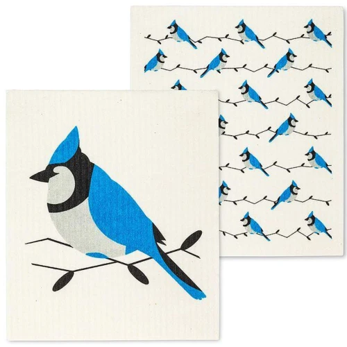 Swedish Dishcloths Set of 2 - Blue Jays